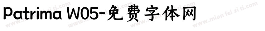 Patrima W05字体转换